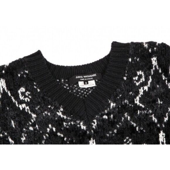 JUNYA WATANABE COMME des GARCONS Jacquard Knit Sweater Size S - Picture 4 of 14